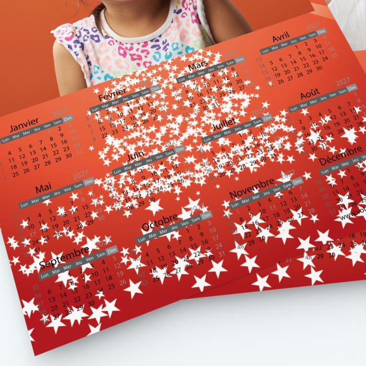 Pack multi calendriers - Grille calendaire utile et pratique