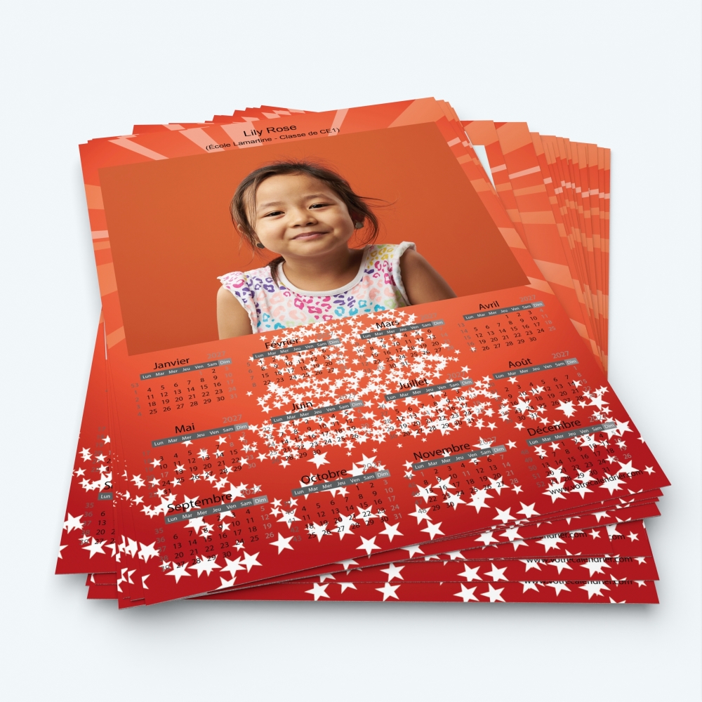 Pack multi calendriers - Minimum de commande 20 exemplaires