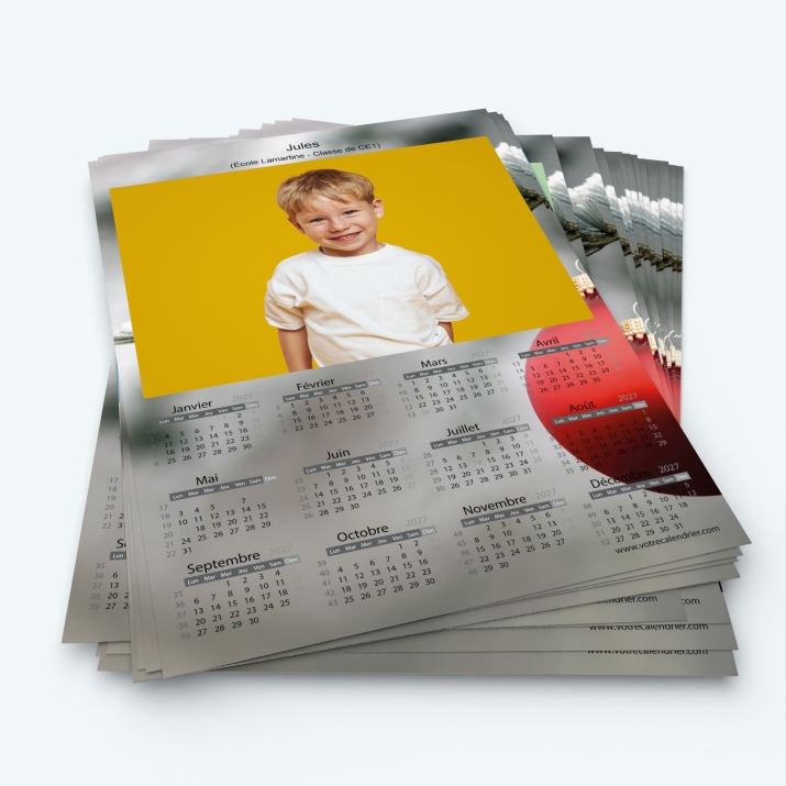 Pack multi calendriers - Minimum de commande 20 exemplaires