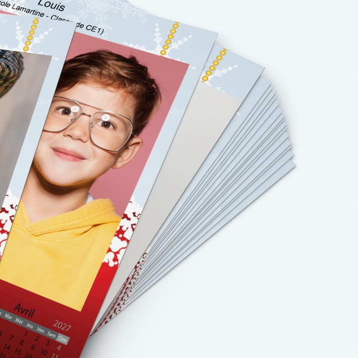 Pack multi calendriers - Papier épais rigide 400 g/m2