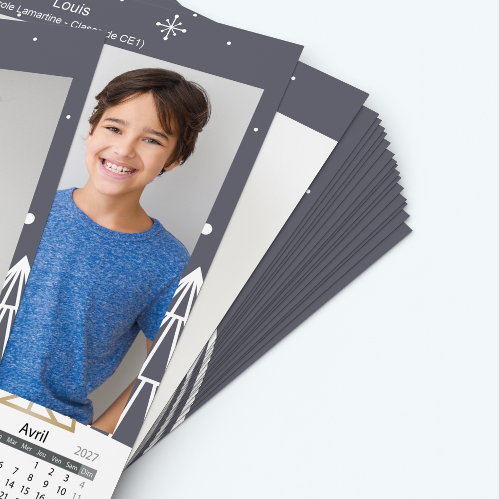 Pack multi calendriers - Papier épais rigide 400 g/m2