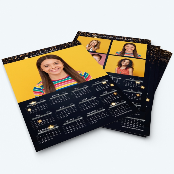 Pack multi calendriers - Une ou plusieurs photos pour chaque enfant