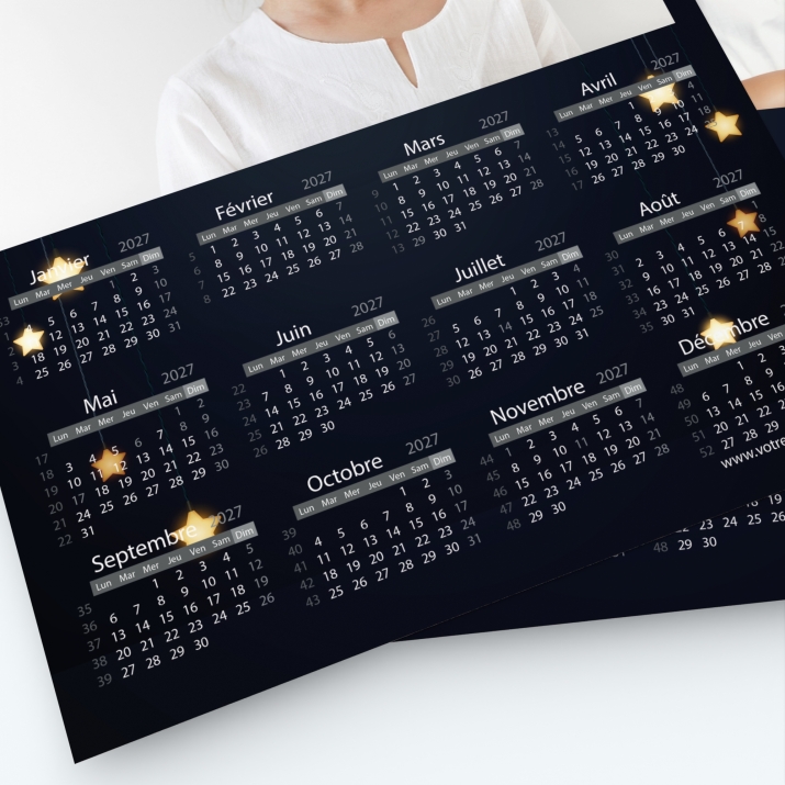 Pack multi calendriers - Grille calendaire utile et pratique