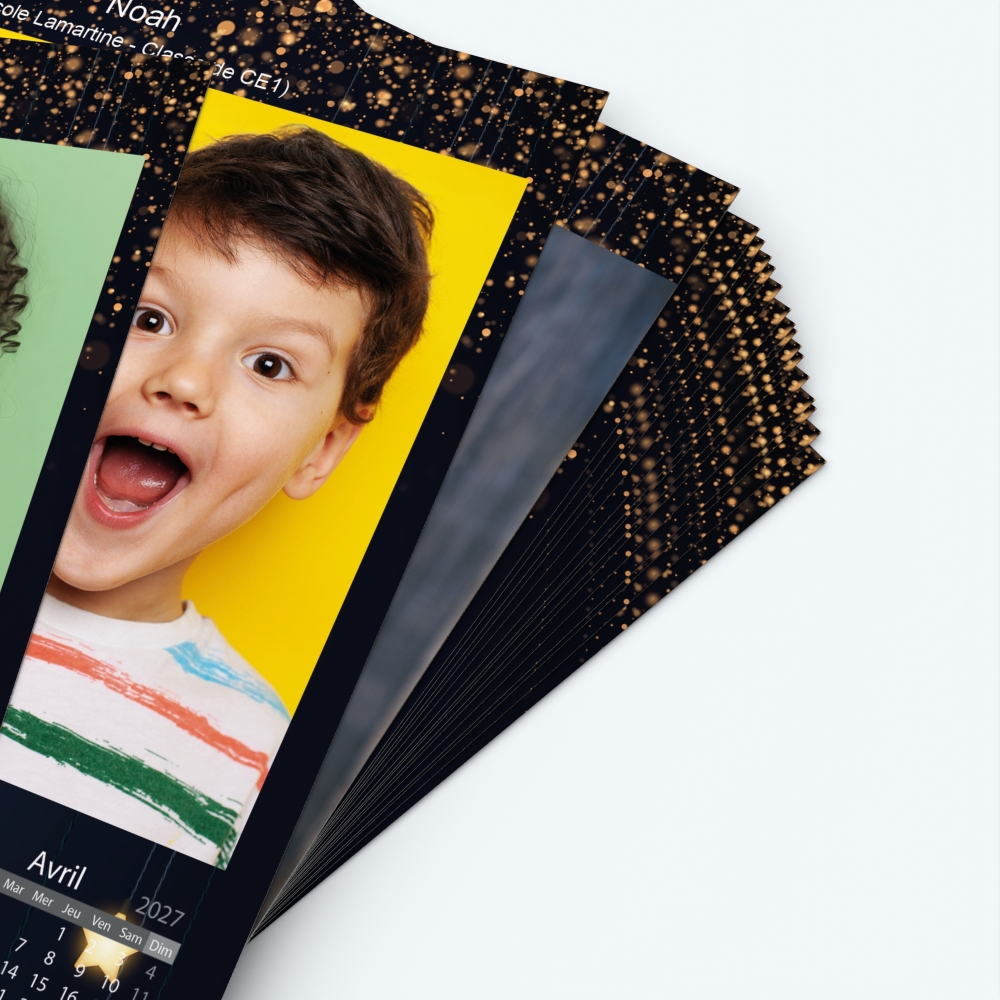 Pack multi calendriers - Papier épais rigide 400 g/m2