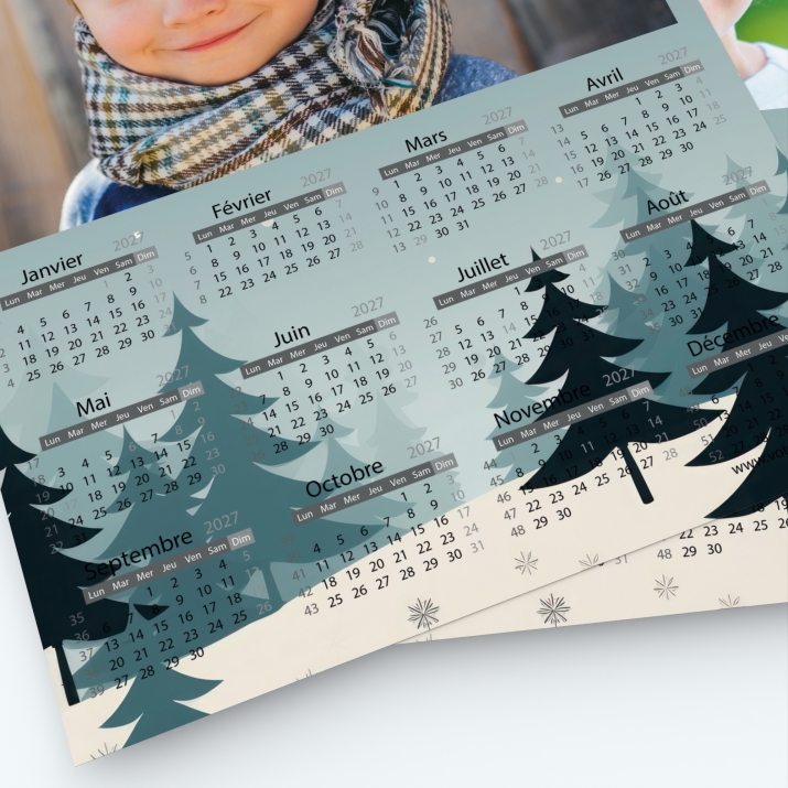 Pack multi calendriers - Grille calendaire utile et pratique