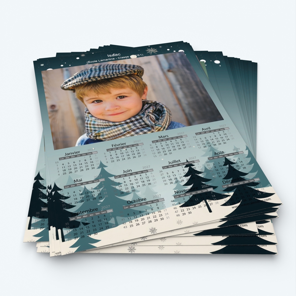 Pack multi calendriers - Minimum de commande 20 exemplaires