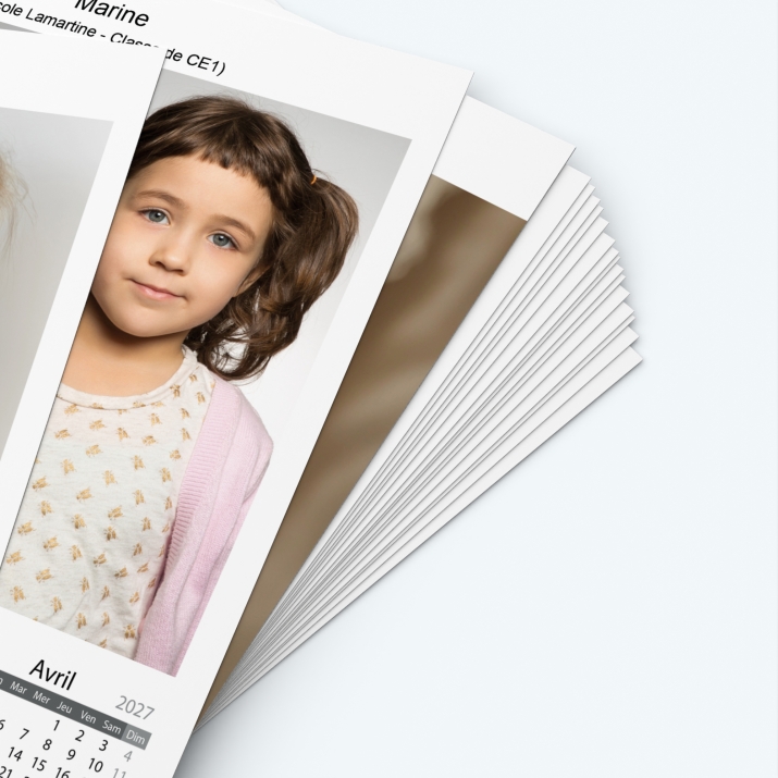 Pack multi calendriers - Papier épais rigide 400 g/m2