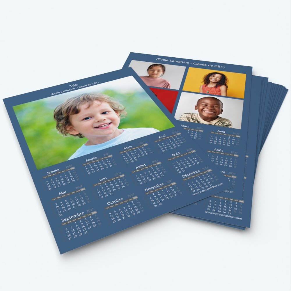 Pack multi calendriers - Une ou plusieurs photos pour chaque enfant