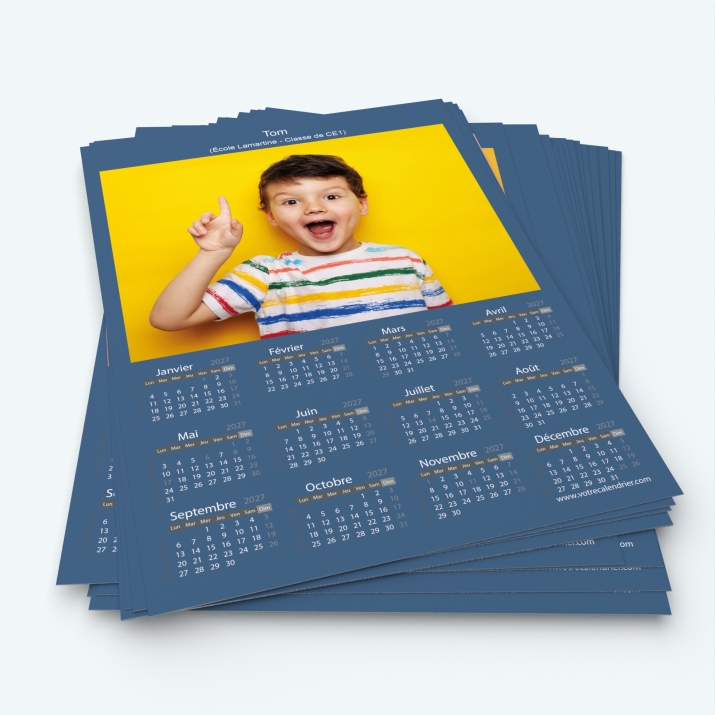 Pack multi calendriers - Minimum de commande 20 exemplaires
