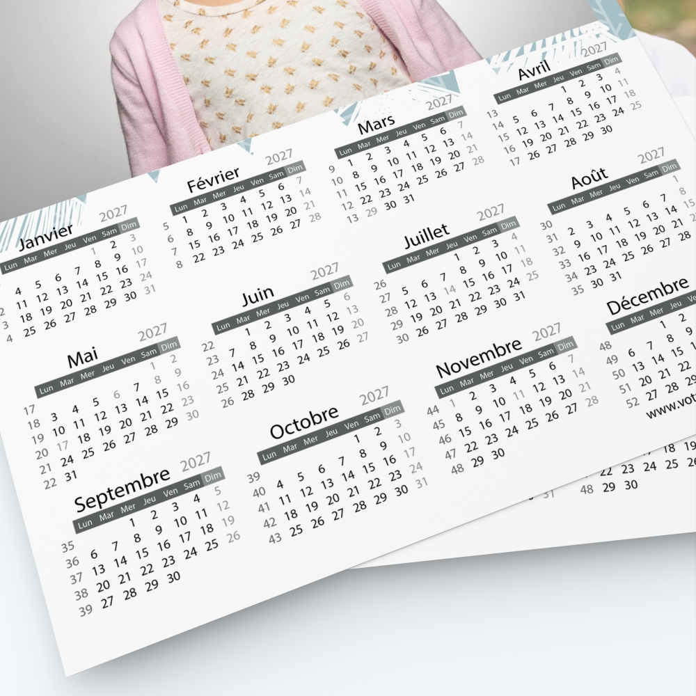 Pack multi calendriers - Grille calendaire utile et pratique