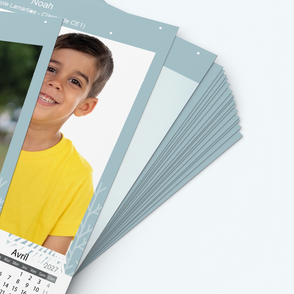 Pack multi calendriers - Papier épais rigide 400 g/m2