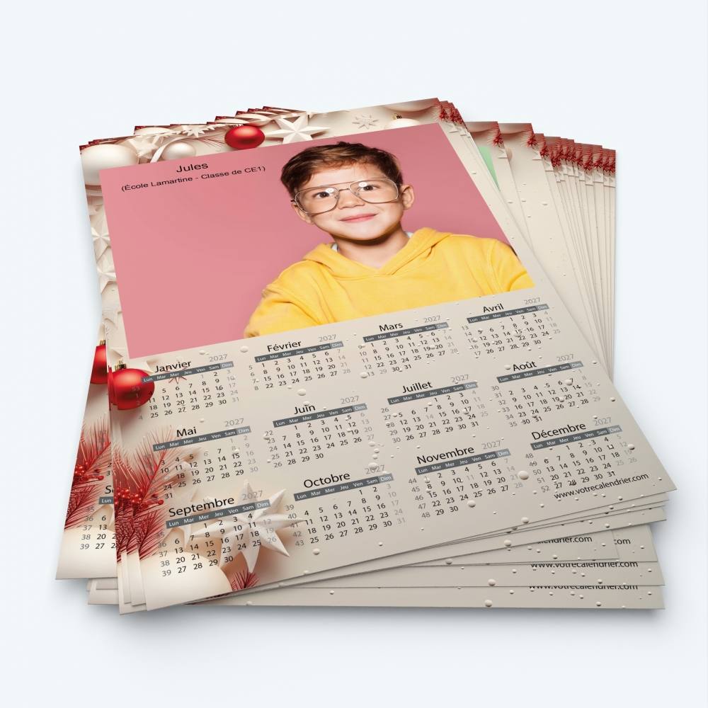 Pack multi calendriers - Minimum de commande 20 exemplaires