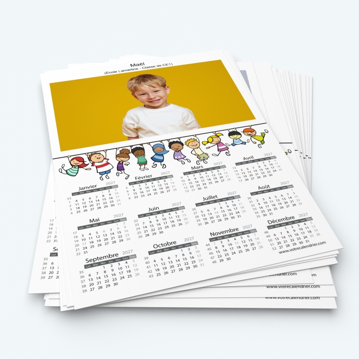 Pack multi calendriers - Minimum de commande 20 exemplaires