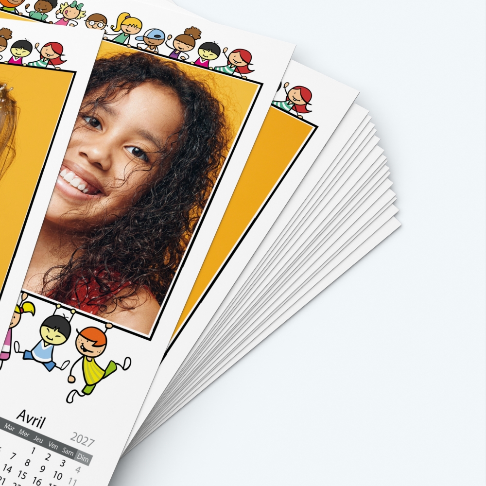 Pack multi calendriers - Papier épais rigide 400 g/m2