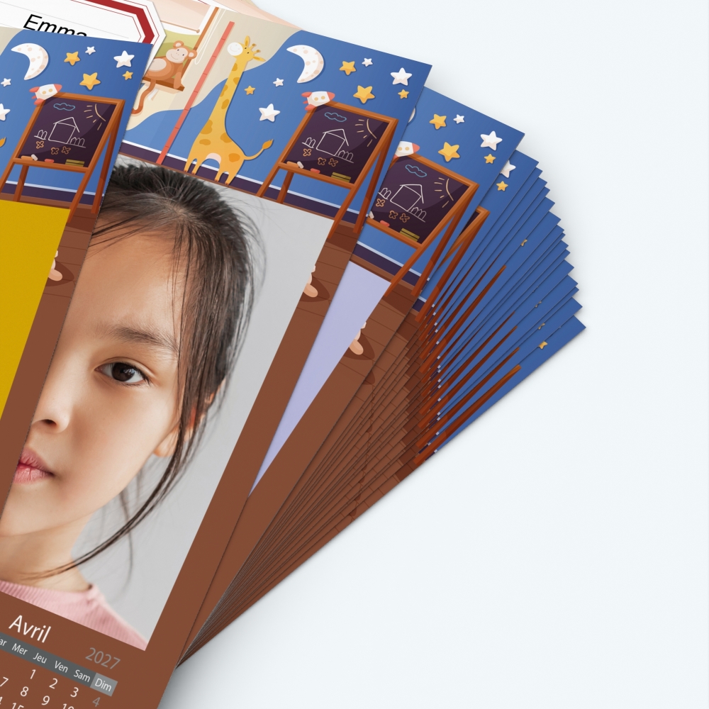 Pack multi calendriers - Papier épais rigide 400 g/m2