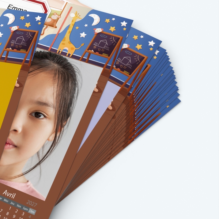 Pack multi calendriers - Papier épais rigide 400 g/m2