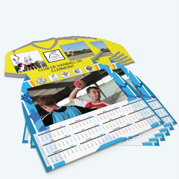 Calendrier photo Maillot de Handball - Minimum de commande : 25 exemplaires