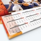 Calendrier photo Maillot de Basket - Grille calendaire personnalisable
