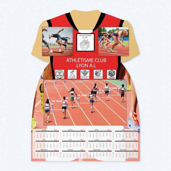 Calendrier photo Maillot Athlétisme