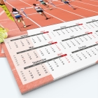 Calendrier photo Maillot Athlétisme - Grille calendaire personnalisable