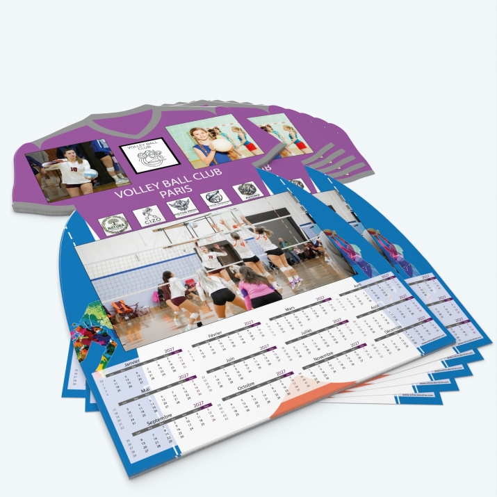 Calendrier photo Maillot de Volley - Minimum de commande : 25 exemplaires