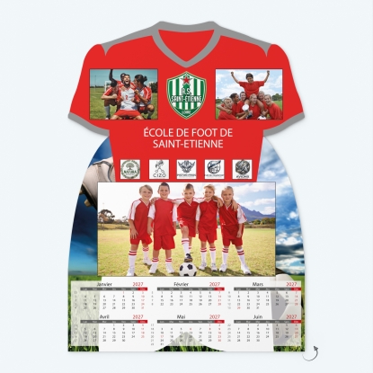Calendrier photo Maillot de Football