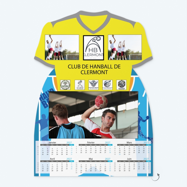 Calendrier photo Maillot de Handball