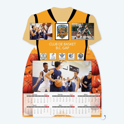 Calendrier photo Maillot de Basket