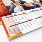 Calendrier photo Maillot de Basket - Grille calendaire personnalisable