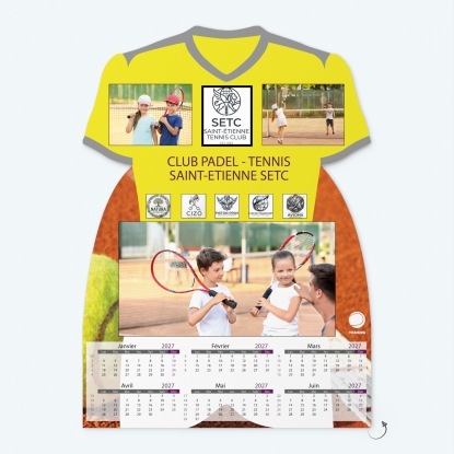 Calendrier photo Maillot de Tennis
