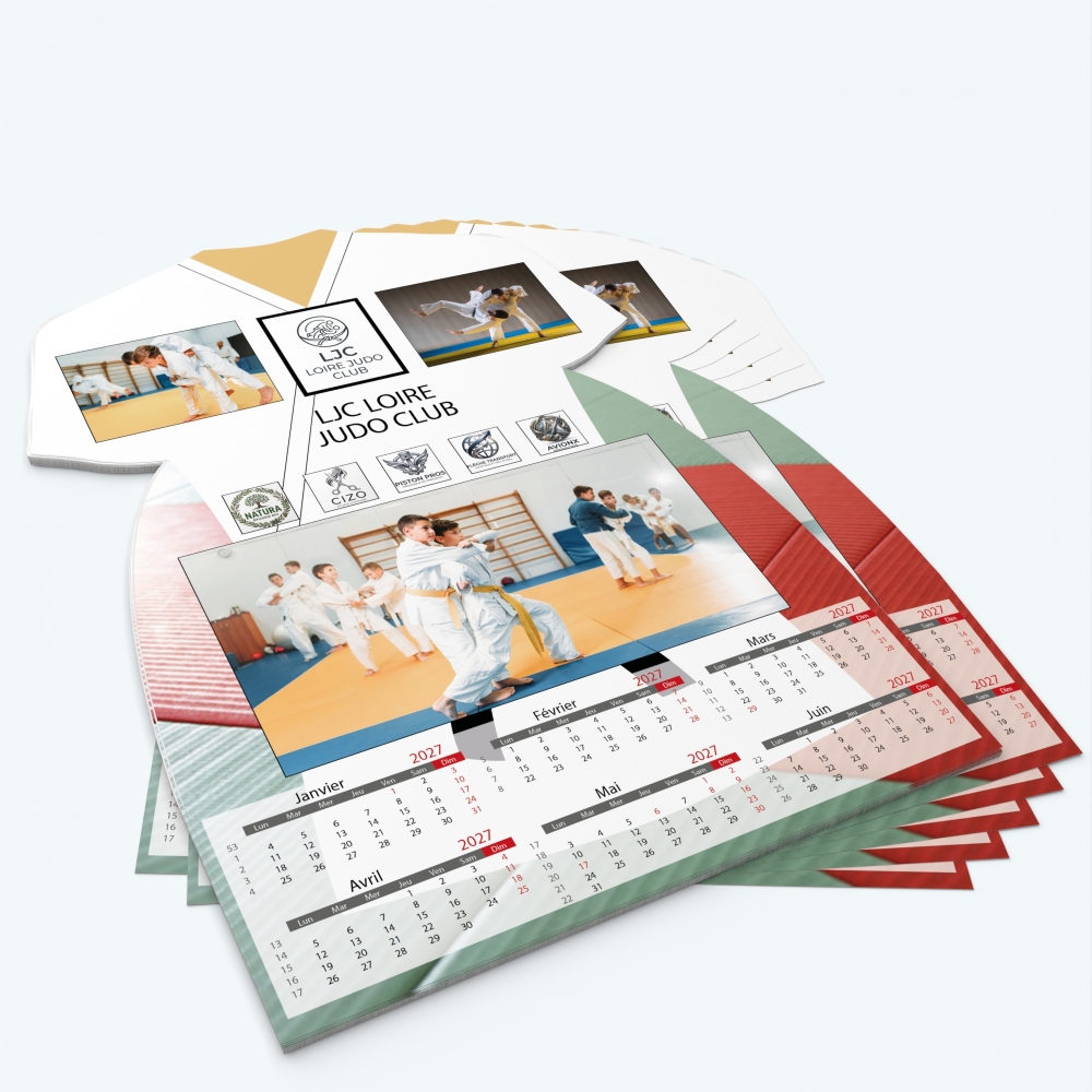 Calendrier photo Maillot de Judo - Minimum de commande : 25 exemplaires