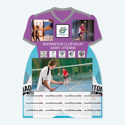 Calendrier photo Maillot de Badminton