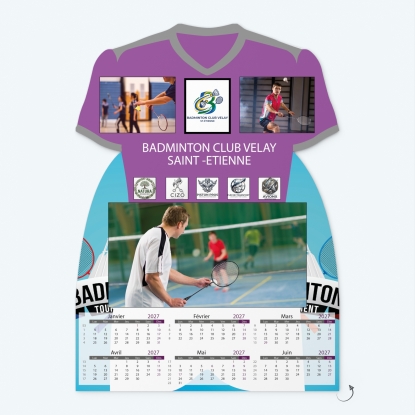 Calendrier photo Maillot de Badminton