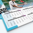Calendrier photo Maillot de Badminton - Grille calendaire personnalisable