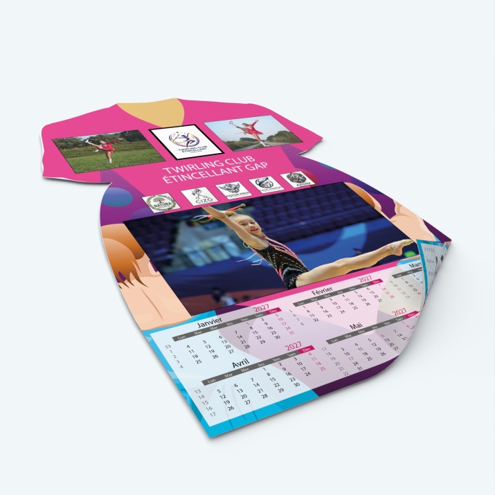 Calendrier photo Maillot de Danse - Impression recto/verso pour plus de photos