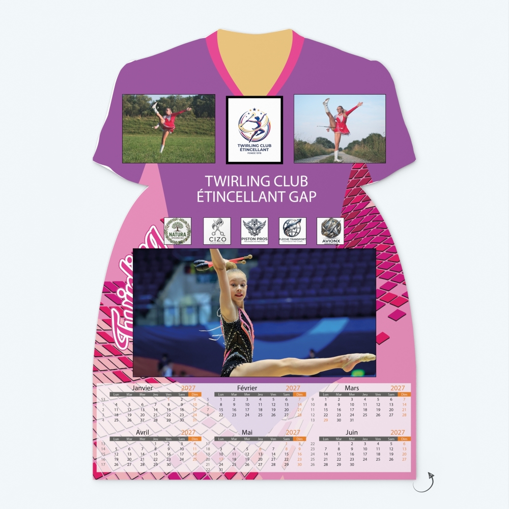 Calendrier photo Maillot de Twirling