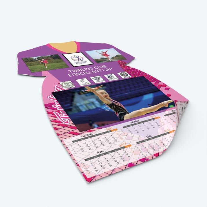 Calendrier photo Maillot de Twirling - Impression recto/verso pour plus de photos