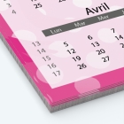 Calendrier photo Maillot de Gym - Papier épais rigide 400 g/m2