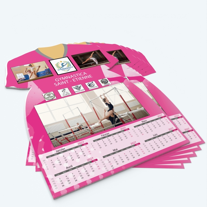 Calendrier photo Maillot de Gym - Minimum de commande : 25 exemplaires