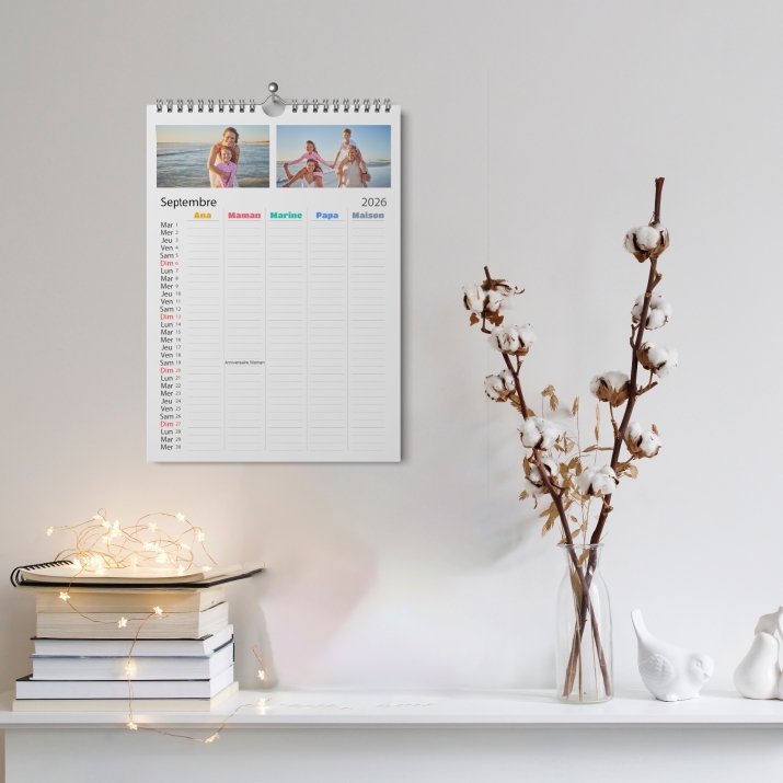 Calendrier photo familial