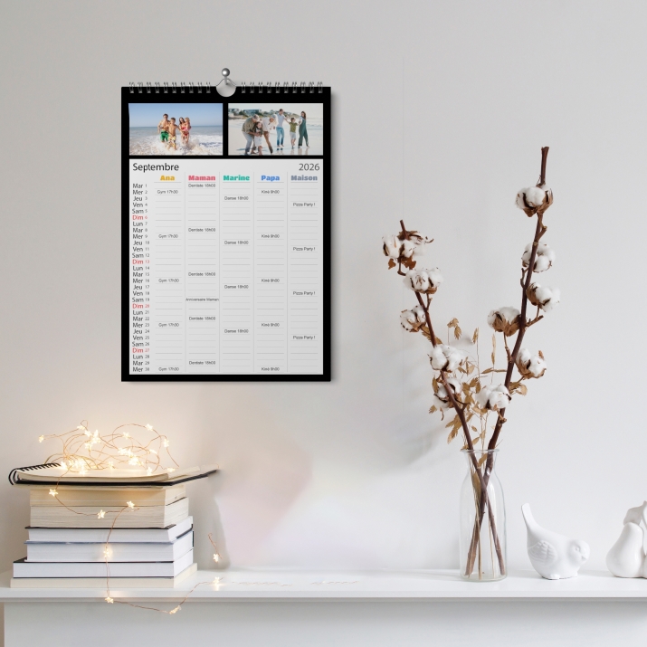 Calendrier photo familial