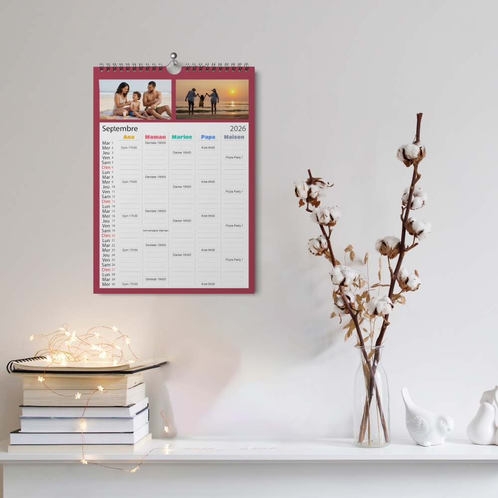 Calendrier photo familial