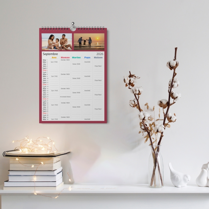 Calendrier photo familial