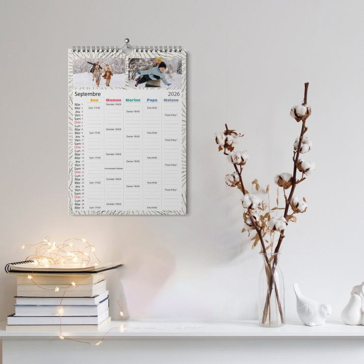 Calendrier photo familial