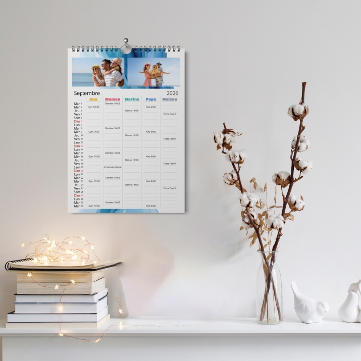Calendrier photo familial