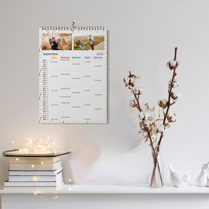 Calendrier photo familial