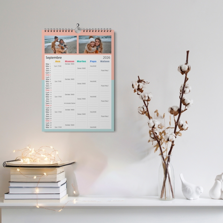 Calendrier photo familial