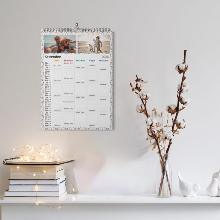 Calendrier photo familial