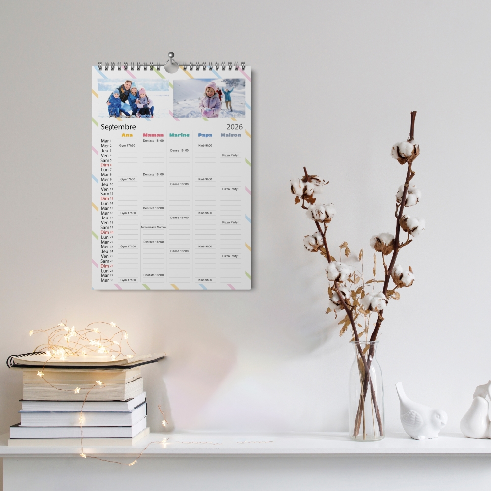 Calendrier photo familial