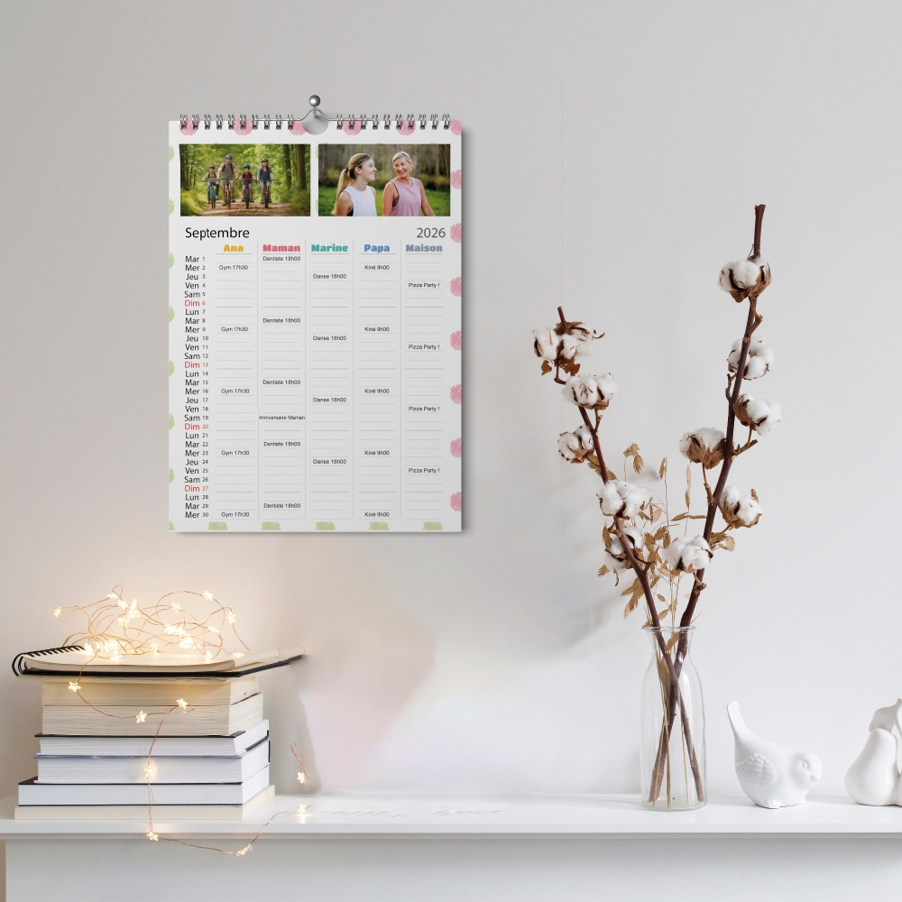 Calendrier photo familial